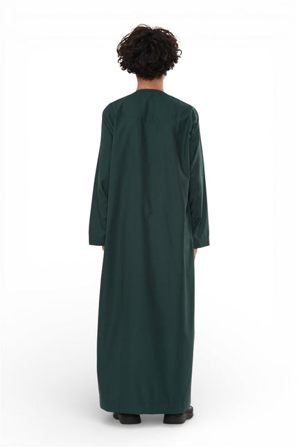 Kids Boys Eid Green Moroccan Jubba Robe Djellaba Ramadan Eid Thobe - K-HM11