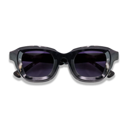 De-Gamme Black Geometric Frame Polarized Sunglasses - Milan