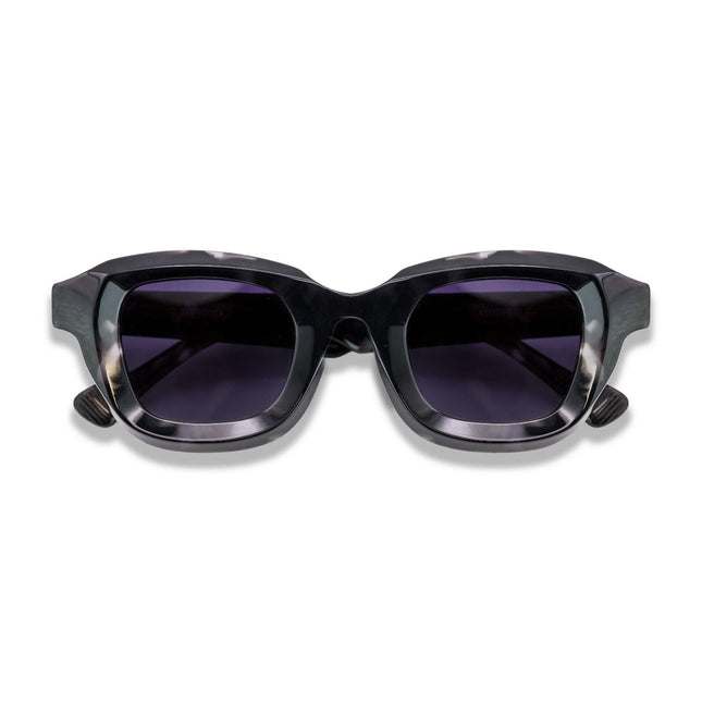 De-Gamme Black Geometric Frame Polarized Sunglasses - Milan