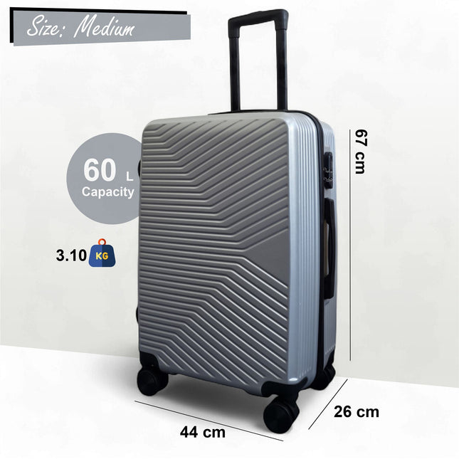 Hardshell Suitcase Set Robust 8 Wheel Cabin Luggage Case Bag