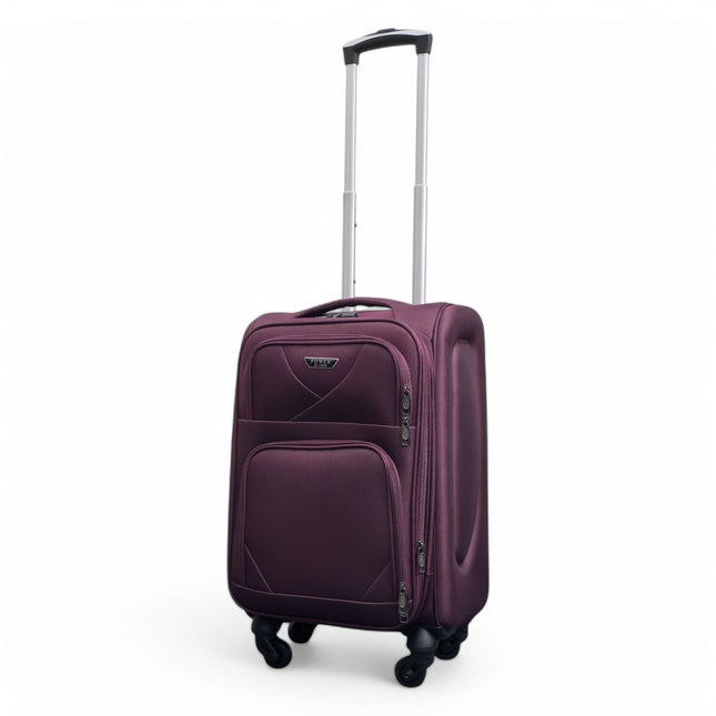 Expandable Soft Shell Cabin Suitcase 50.5 x 37 x 26 cm Luggage Suitable for Easyjet, Ryanair