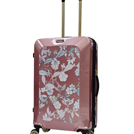 Hard Shell Flower Print Suitcase Luggage Set