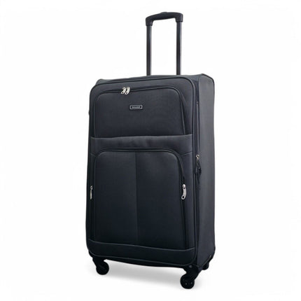 Expandable Soft Shell 4 Wheel Luggage Travel Cabin Suitcase Set Holiday Bags