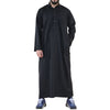 Mens Black Thobe Jubba Saudi Ramadan Eid Islamic Kaftan Kaudara Arabic Jubbah