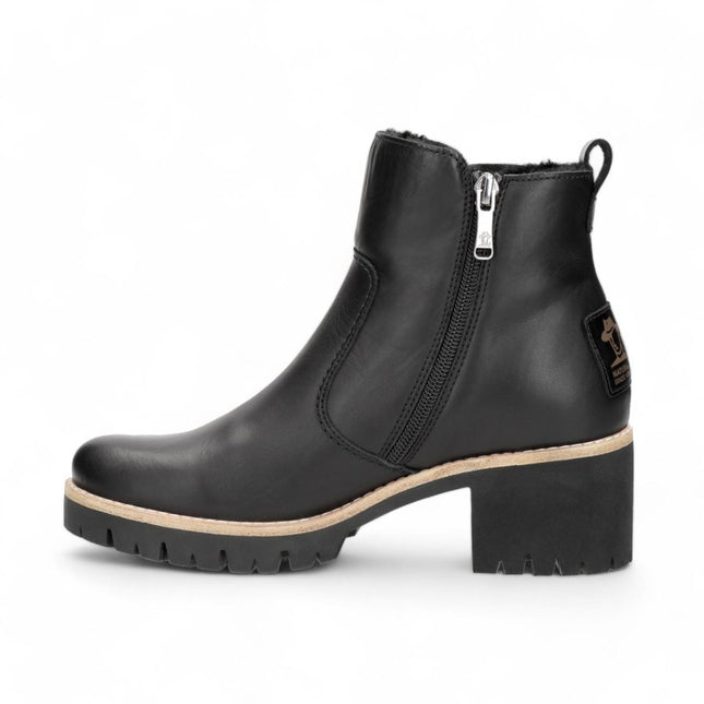 Panama Jacks Women's Black Trav B2 Leather Ankle Boots