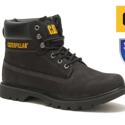 Caterpillar Colorado 2.0 Black Leather Hiking Ankle Boots