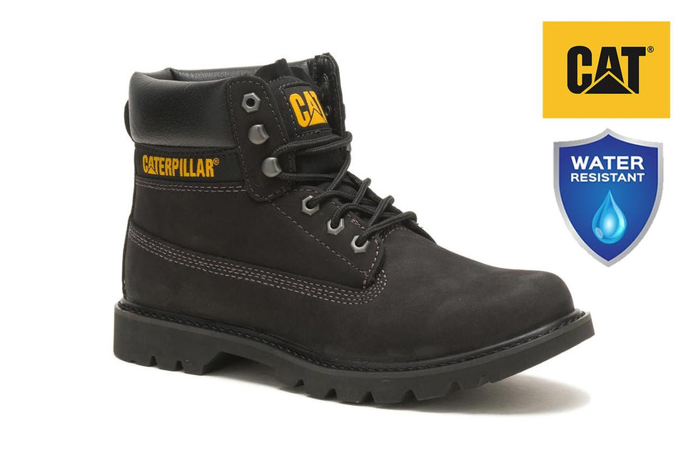 Caterpillar Colorado 2.0 Black Leather Hiking Ankle Boots