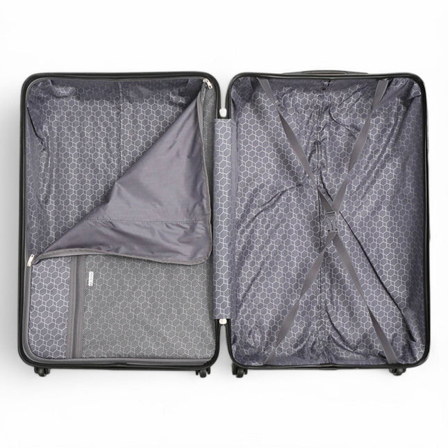 Hard Shell ABS 4 Wheels Luggage Travel Cabin Suitcase Set