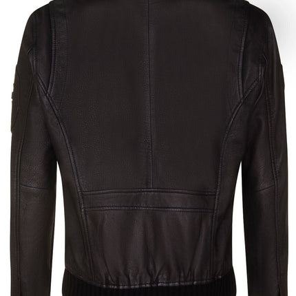 Mens US Leather Bomber Jacket-Arizona