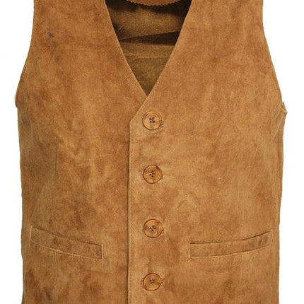 Mens Classic Goat Suede Leather Waistcoat-Norwich
