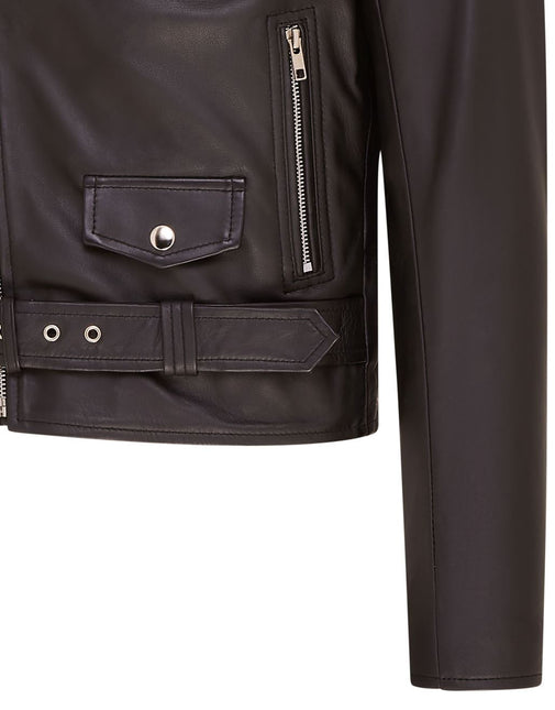 Mens Retro Brando Quilted Leather Biker Jacket Vintage Motorcycle Style