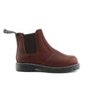 Grinders Unisex Wine Chelsea Acs Leather Ankle Slip On Boots