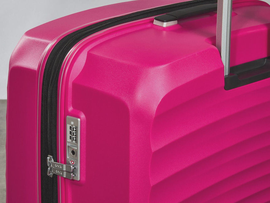 Hard Shell Classic Suitcase 8 Wheel Cabin Luggage Trolley Travel Bag