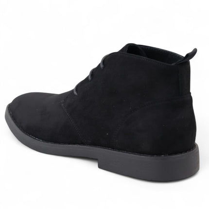 Men's Black Premium Desert Style Suede Chukka Boots
