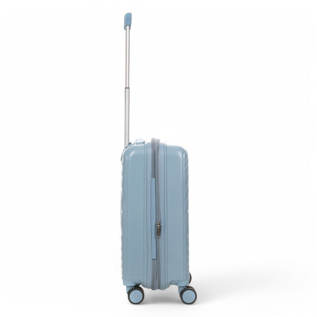 Hard Shell Cabin 55 x 37 x 22 cm PP Suitcase Luggage Suitable for Easyjet, Ryanair