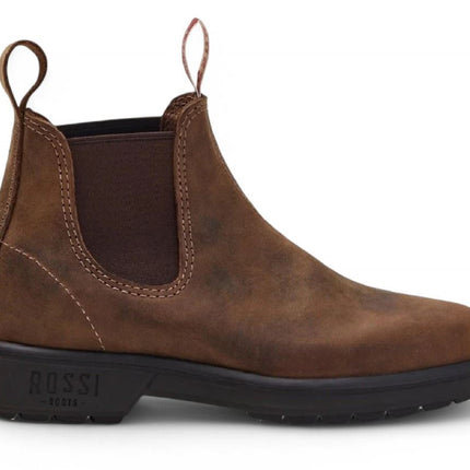Rossi 303 Endura Tan Brown Leather Chelsea Boots