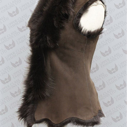 Women's Toscana Sheepskin Short Gilet-Denver