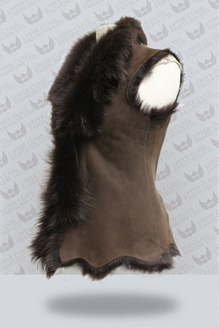 Women's Toscana Sheepskin Short Gilet-Denver
