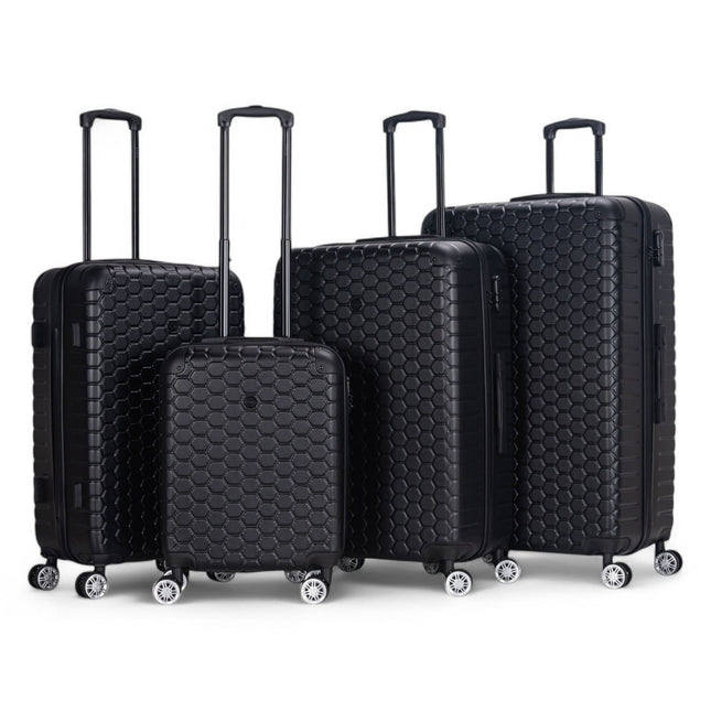 Hard Shell ABS 8 Wheel Luggage Travel Cabin Holiday Bags Suitcase Set