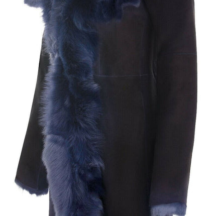 Womens Toscana Sheepskin Suede Trench Coat-Tbilisi
