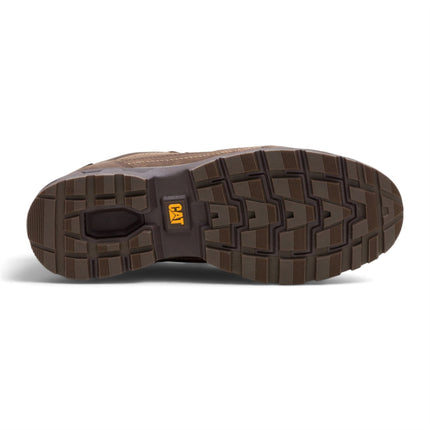 Caterpillar (CAT) Men's Dark Brown Leather Water-Resistant Hiking Shoes - Pursue Hiker Lo