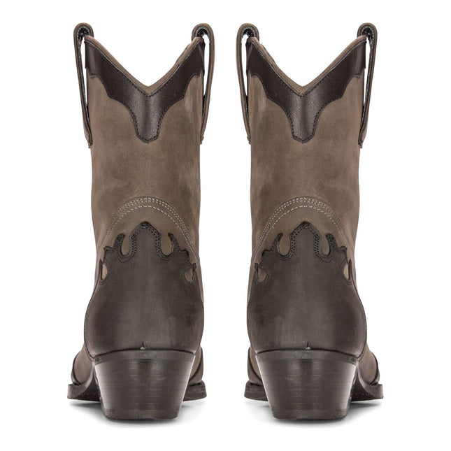 Men's Leather Western Boots Black Cuban Cowboy Winklepickers Classic Pointed
