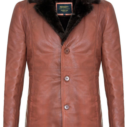 Men's Reefer Leather Blazer Jacket`- Pablo