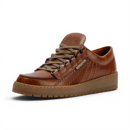 Mephisto Rainbow Men's Leather Chestnut Brown Walking Shoes - Heritage 4778