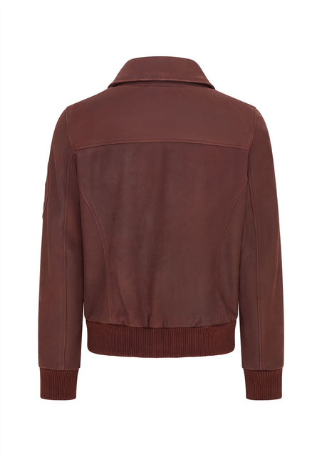 Men's A2 US Airforce Cowhide Aniline Leather Bomber Jacket