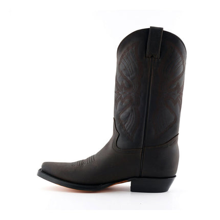 Grinders Mens Brown Cowboy Leather Boots - Louisiana