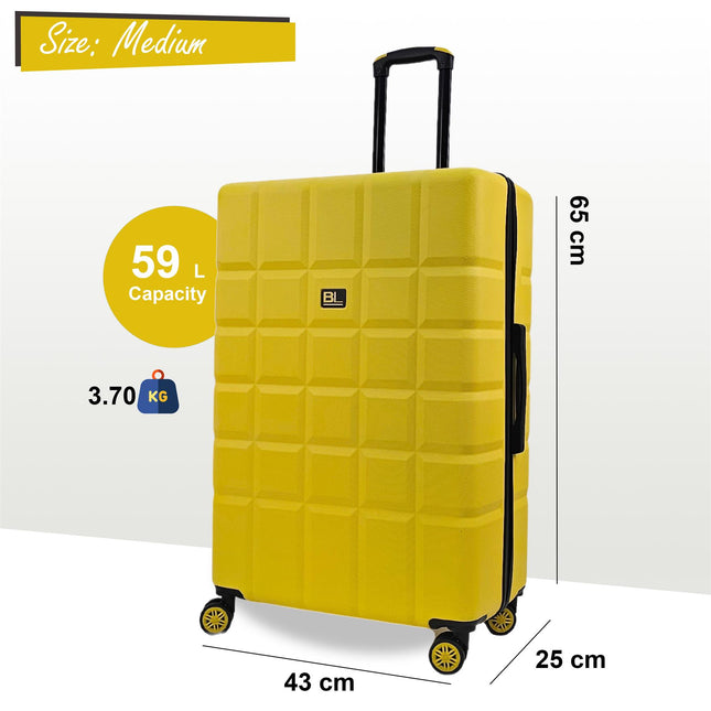 Hard Shell Classic 4 Wheel Travel Suitcase Set