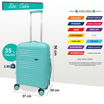 Hard Shell 4 Wheel TSA Suitcase Luggage Set