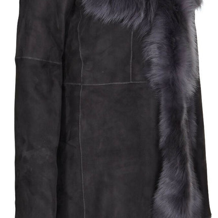 Womens Toscana Sheepskin Suede Trench Coat-Tbilisi
