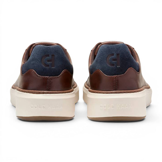 Cole Haan Men's GrandPro Luxe Mile Trainer Brown Leather Sneakers - C45103