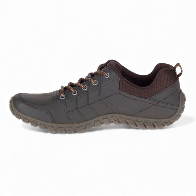 CAT Caterpillar Mens Brown Leather Hiking Boots Walking Trainers - Instruct