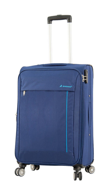 Lightweight Soft Casing Cabin Suitcase 8 Wheel Luggage Travel