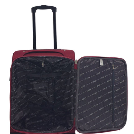 Soft Shell Suitcase Luggage Set Travel Light Carry On Cabin Bag