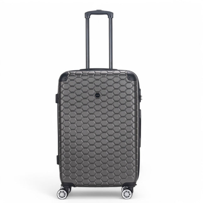 Hard Shell ABS 8 Wheel Luggage Travel Cabin Holiday Bags Suitcase Set