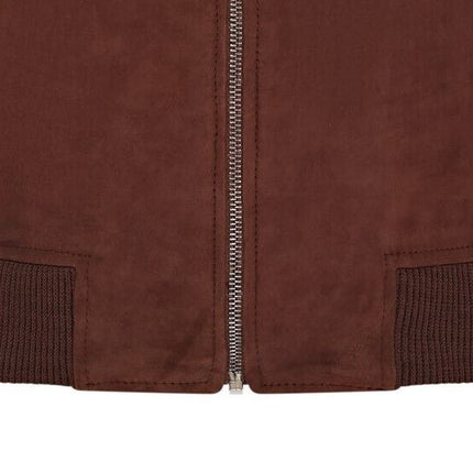 Mens Soft Goat Suede MA-1 Varsity Bomber Jacket  - Dalian