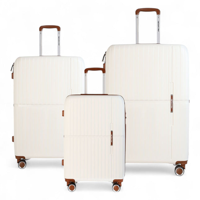 Strong Hard Shell Suitcase Set 8 Wheel Cabin Luggage Holiday Travel Case