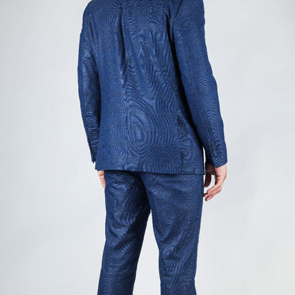Men's Classic Blue Double Breasted 2-Piece Suit
