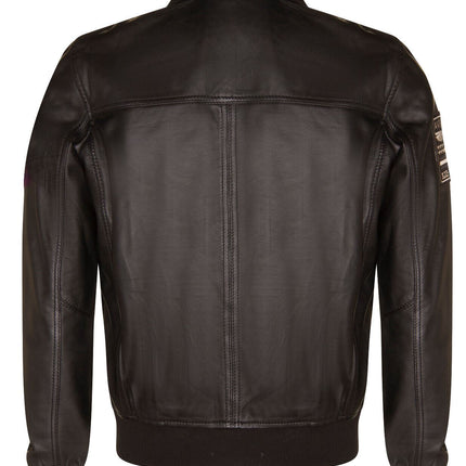 Mens Leather Air Force Bomber Jacket - Dublin