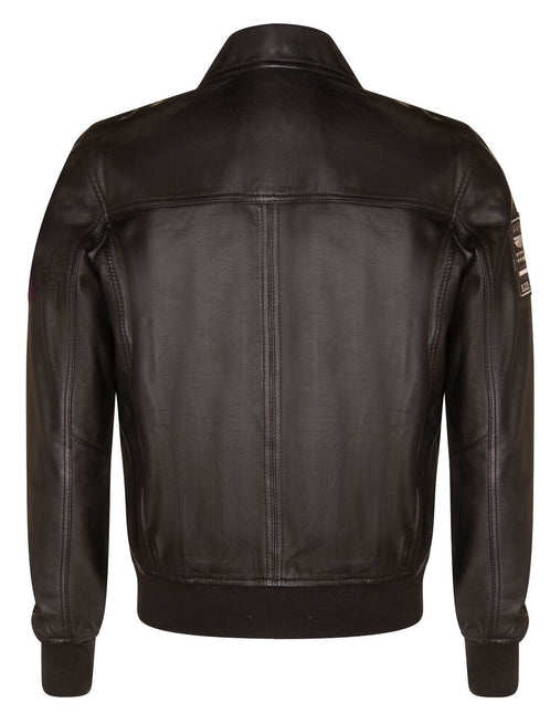 Mens Leather Air Force Bomber Jacket - Dublin