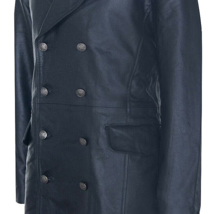 Mens Cowhide Leather Peacoat-Cordoba