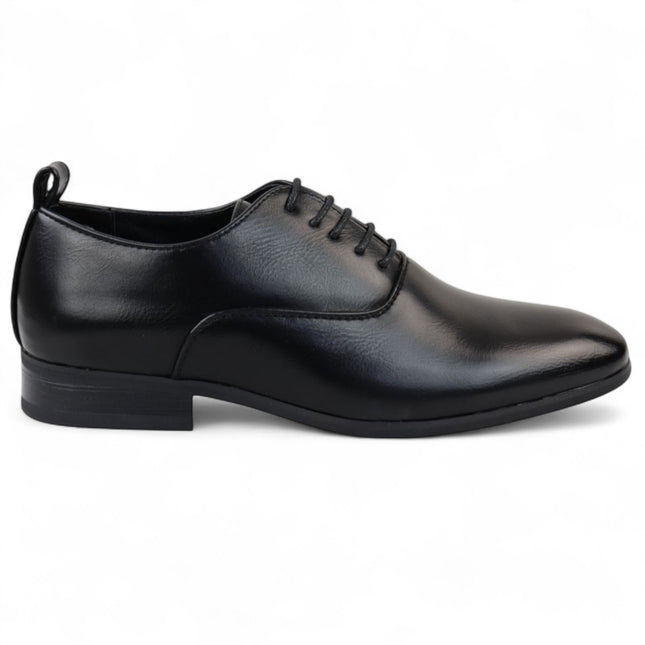 Men’s Black Classic Lace Up Oxford Derby Shoes