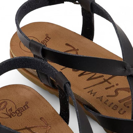 Blowfish Malibu Women's Black Strappy Buckle Sandals - Macarah B