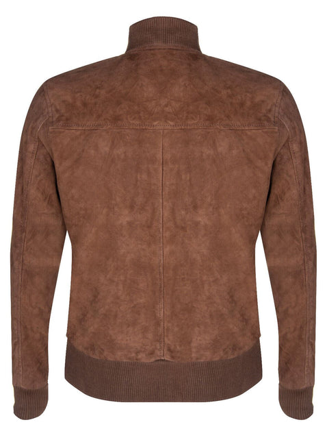 Mens Goat Suede MA-1 Bomber Jacket-Auckland