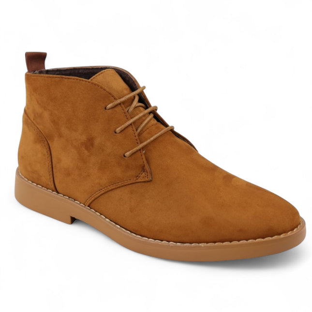 Men's Tan Premium Desert Style Suede Chukka Boots
