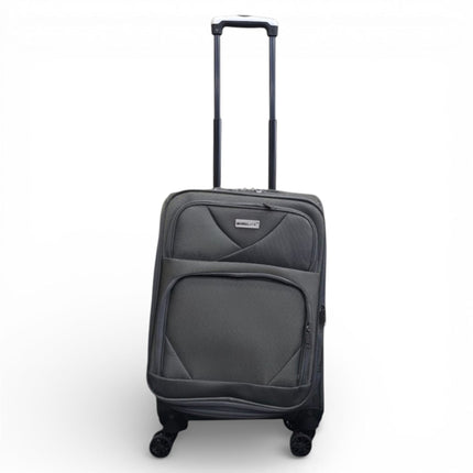 Soft Shell Lightweight Nylon Suitcase Set 4 Wheel Travel Case Holiday Bags