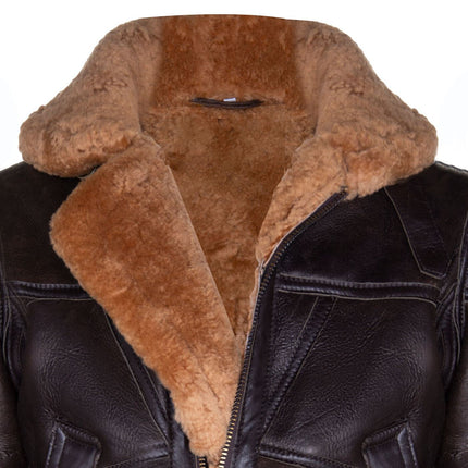 Womens RAF Sheepskin Flying Jacket-Albany